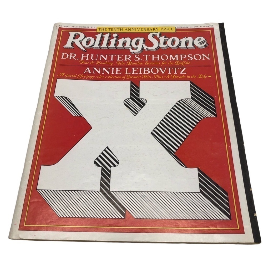 VINTAGE ROLLING STONE 10TH ANNIVERSARY ISSUE DEC 15, 1977